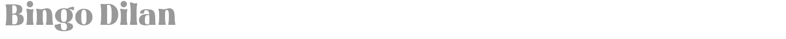 Bingo Dilan font preview