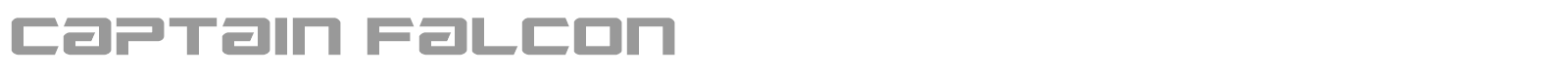 Captain Falcon font preview