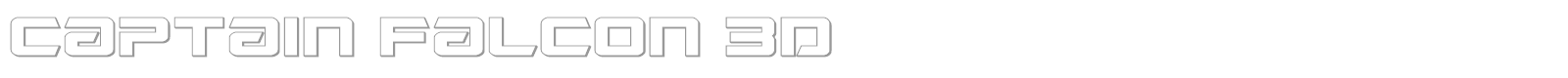 Captain Falcon font preview