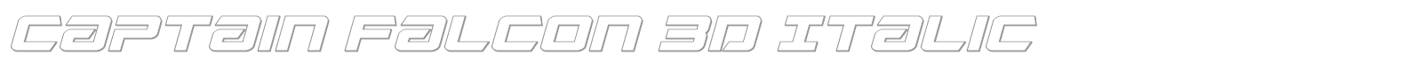 Captain Falcon font preview
