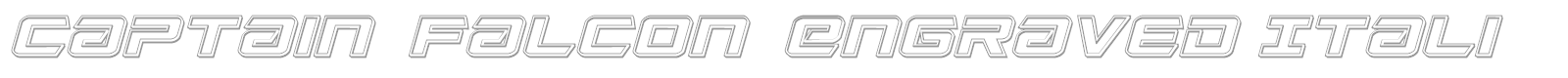 Captain Falcon font preview