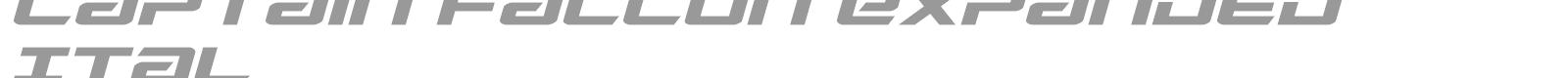Captain Falcon font preview