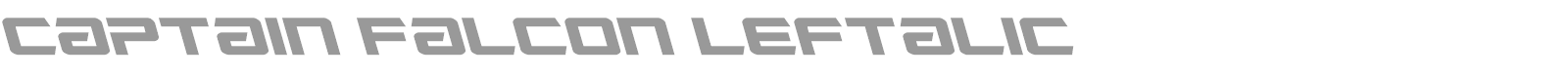 Captain Falcon font preview