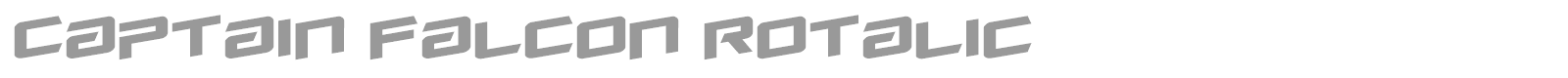 Captain Falcon font preview