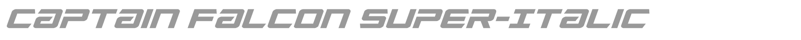 Captain Falcon font preview