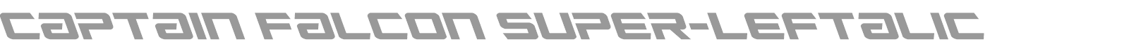 Captain Falcon font preview