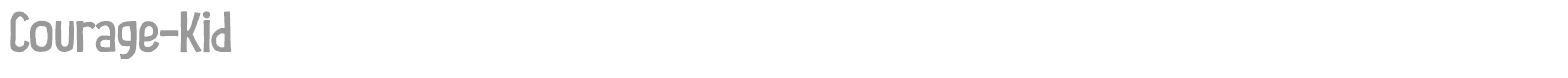 Courage Kid font preview