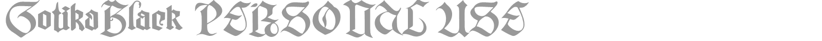 Gotika Black font preview
