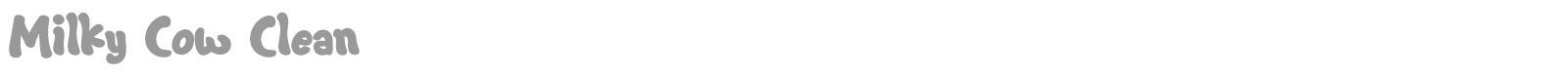 Milky Cow font preview