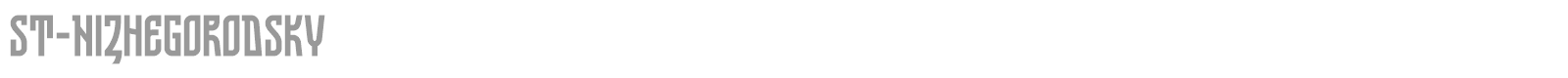 ST Nizhegorodsky font preview