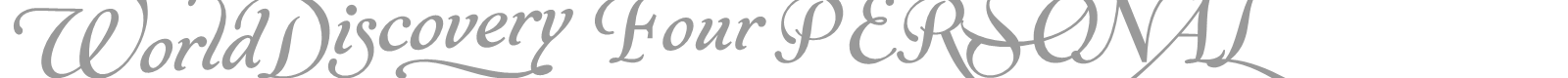 World Discovery font preview