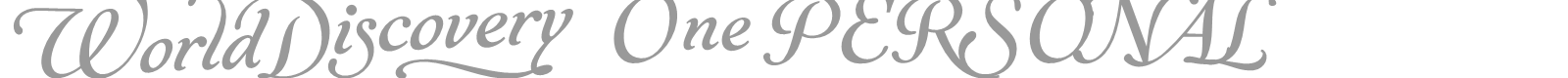 World Discovery font preview