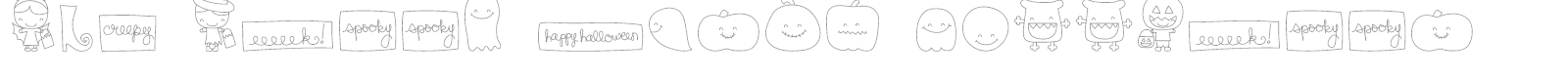 MTF Sweet Dings Halloween font preview