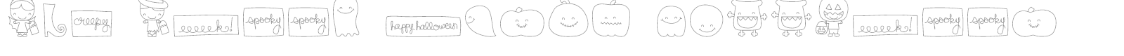 MTF Sweet Dings Halloween font preview