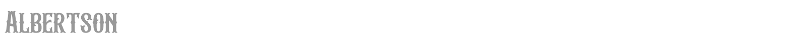 Albertson font preview