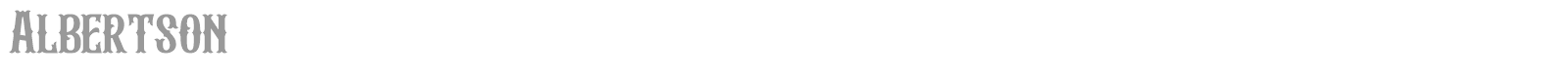 Albertson font preview