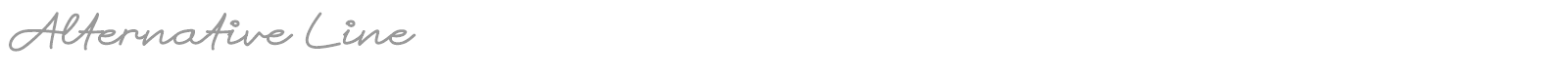 Alternative Line font preview