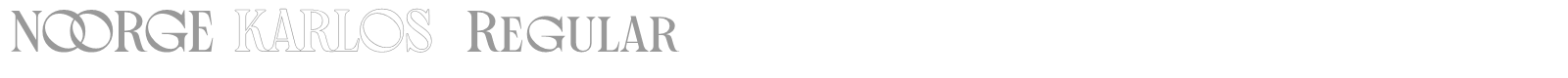 Noorge Karlos font preview