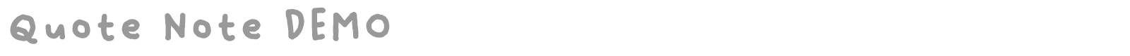 Quote Note font preview