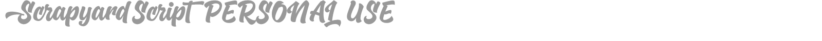 Scrapyard Script font preview