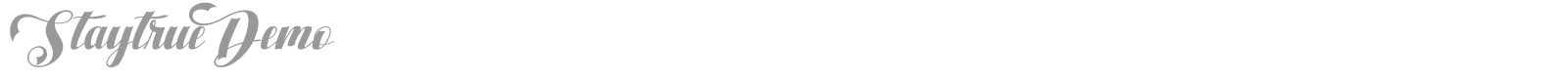 StayTrue font preview