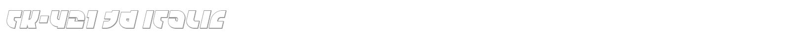 TK-421 font preview