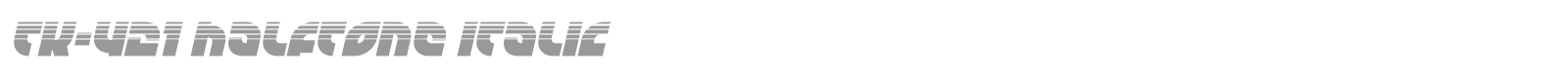 TK-421 font preview