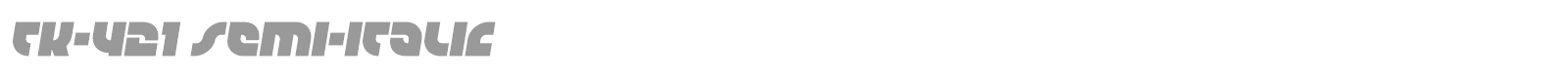 TK-421 font preview