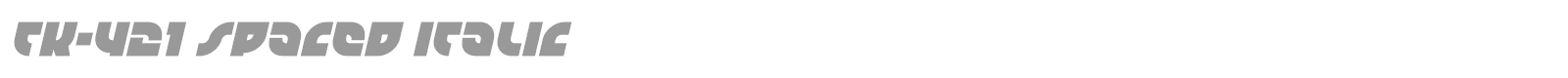 TK-421 font preview