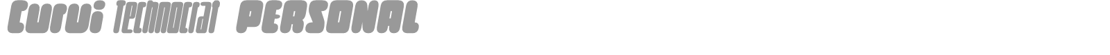 Curvi Technocrat font preview
