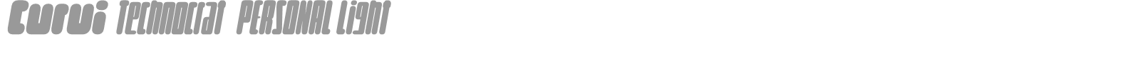 Curvi Technocrat font preview