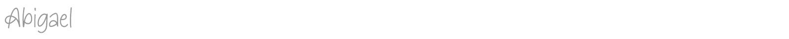 Abigael font preview