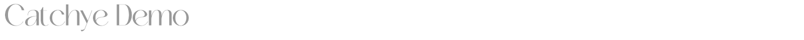 Catchye font preview