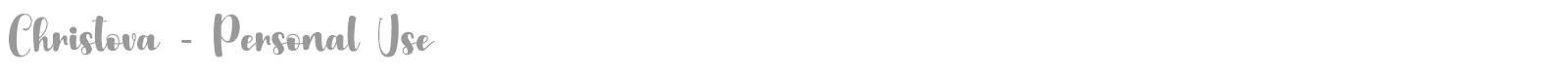 Christova font preview