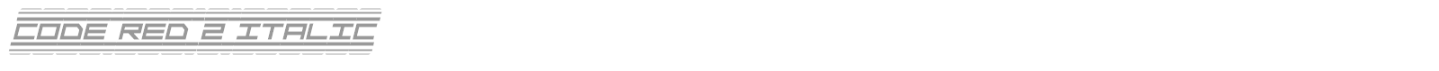Code Red font preview