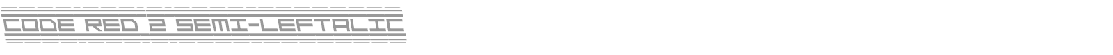 Code Red font preview