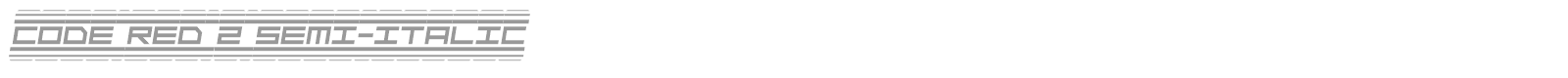 Code Red font preview