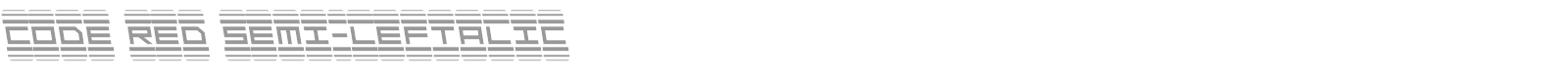 Code Red font preview