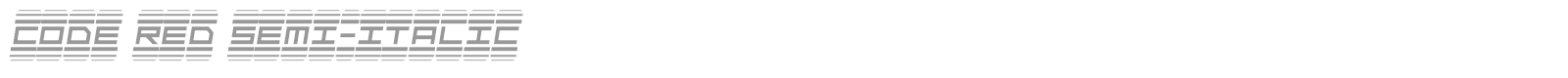 Code Red font preview