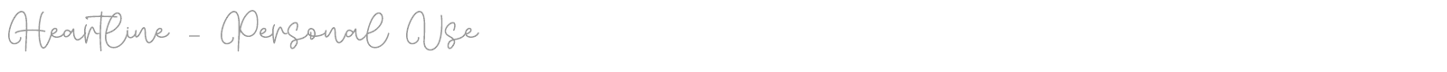 Heartline font preview