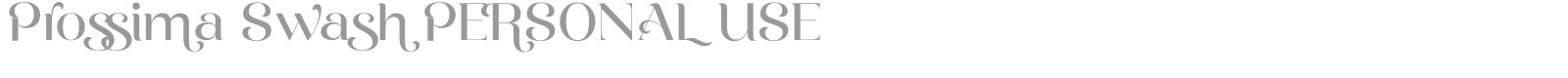 Prossima Moda font preview