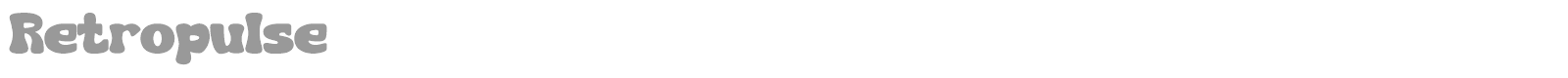 Retropulse font preview