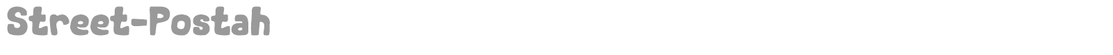 Street Postah font preview