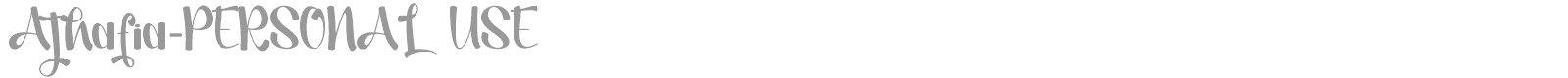Athafia font preview