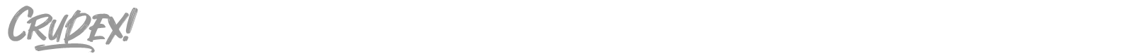 Crudex font preview