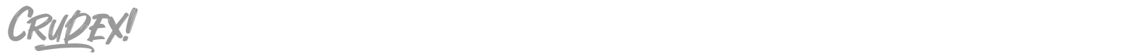 Crudex font preview