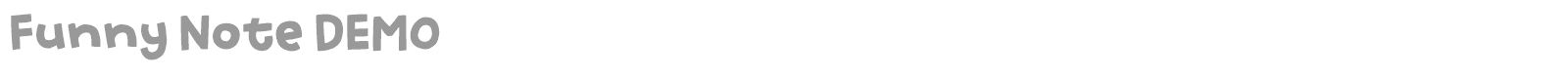 Funny Note font preview
