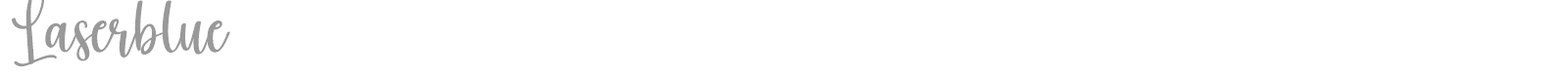Laserblue font preview