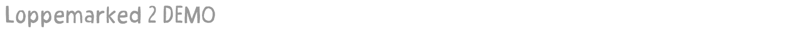 Loppemarked 2 font preview