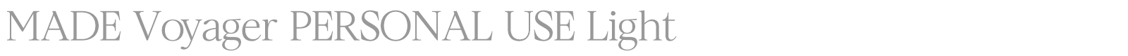 MADE Voyager font preview